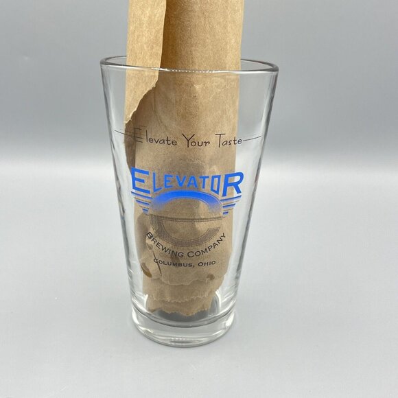 Elevator Brewing Bleeding Buckeye Red Ale Pint 16 Oz. Beer Glass Columbus Ohio - Picture 3 of 5